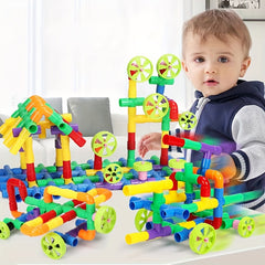 72pcs Pipeline Splicing Blocks DIY Puzzle Toy