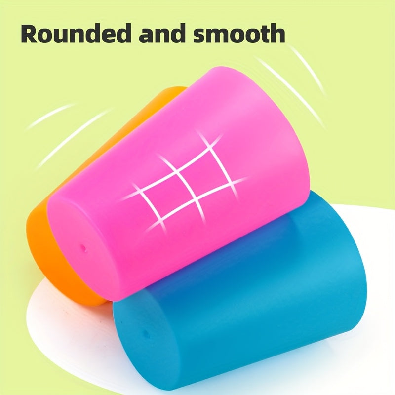 Stacking Cups Educational Toy Colorful Plastic Learning Game