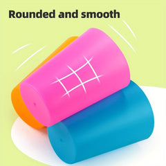 Stacking Cups Educational Toy Colorful Plastic Learning Game