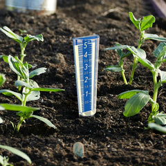 Outdoor Rain Gauge with Magnifying Scale and Easy-to-Read Numbers