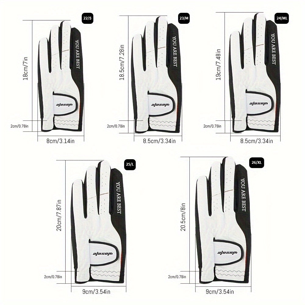 Durable Anti Slip Golf Glove, Left Hand, Breathable & Comfortable