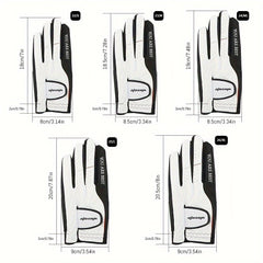 Durable Anti Slip Golf Glove, Left Hand, Breathable & Comfortable