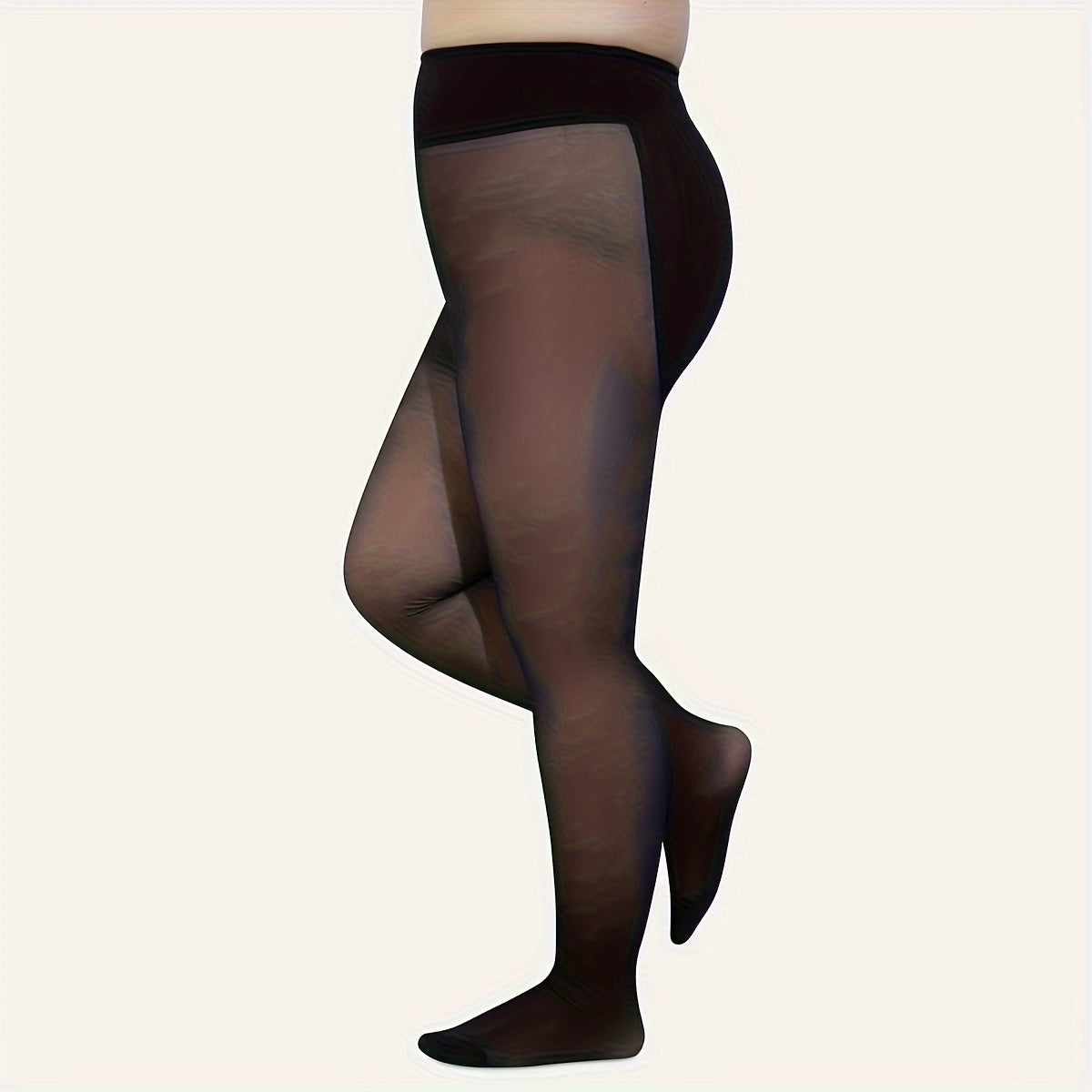 Women's Plus Two Tone Fishnet Pantyhose