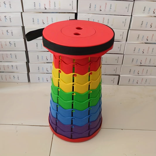 Outdoor Retractable Folding Stool Portable for Camping Hiking BBQ