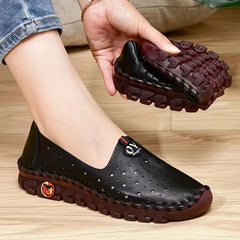 Women's Hollow Out Flat Loafers Slip On Shoes