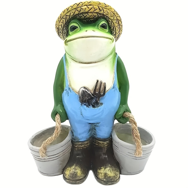 Resin Funny Frogs Garden Statue Frog Yard Decor Outdoor Gardening Decorations