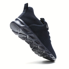 Men's Breathable Knit Lace-Up Sneakers