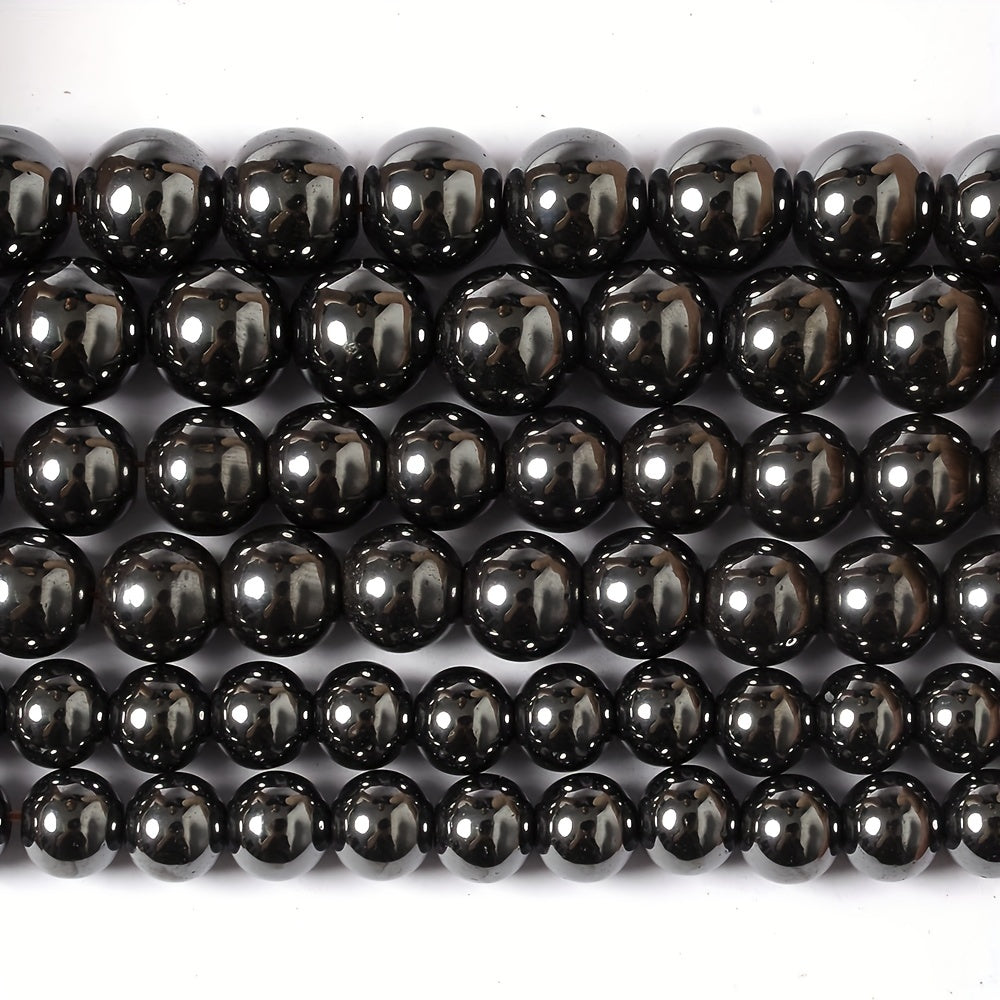 Hematite Stone Beads Round Loose Beads 4-12mm