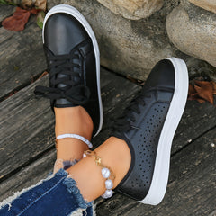 Women's Hollow Out Lace-up Sports Shoes Comfortable Leisure Style