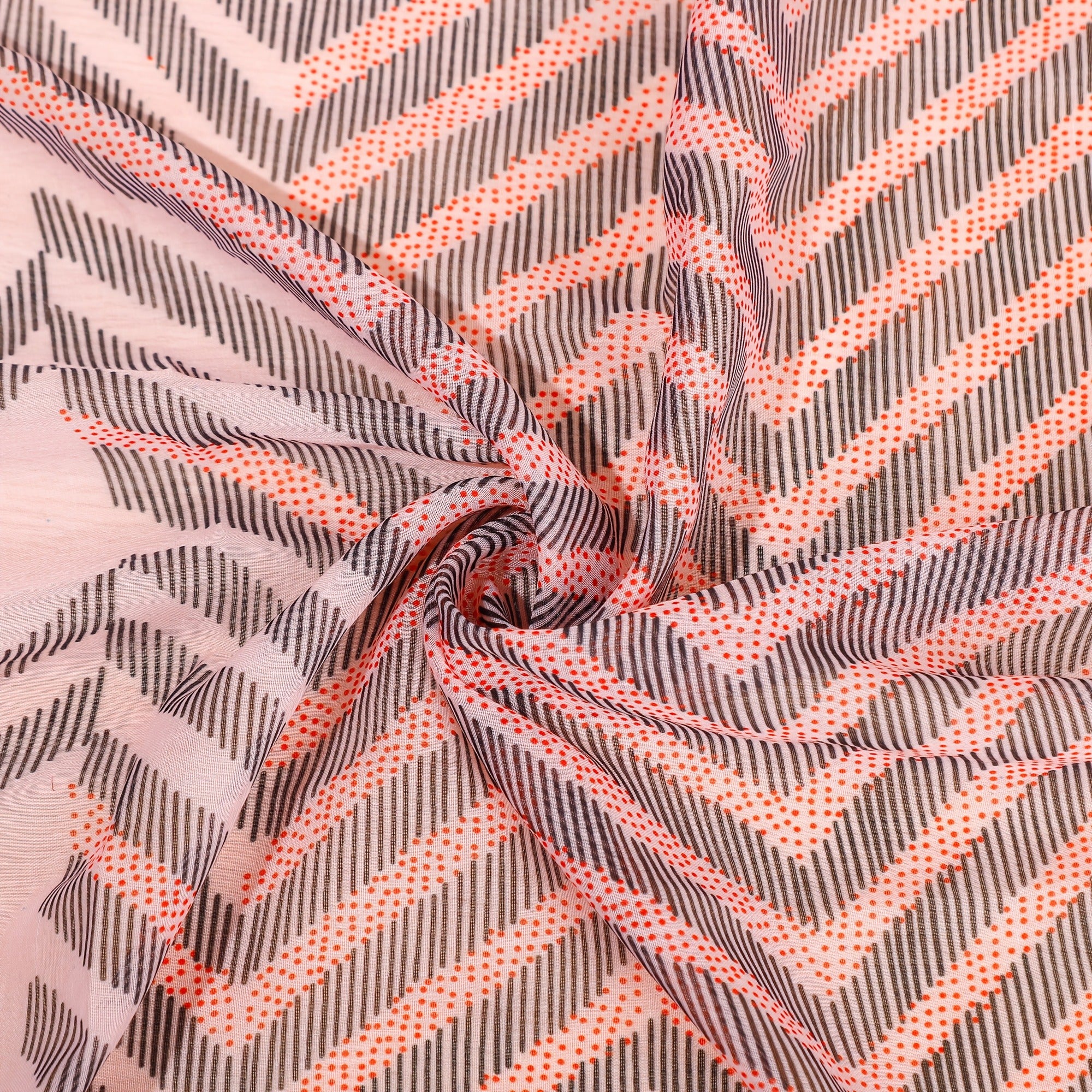 Red Stripe Pattern Print Scarf Spring Autumn Stripe Shawl And Wraps