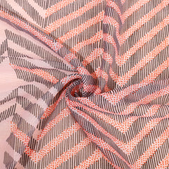 Red Stripe Pattern Print Scarf Spring Autumn Stripe Shawl And Wraps
