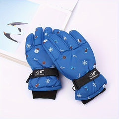 Winter Waterproof Skiing Gloves Warm Cold Weather
