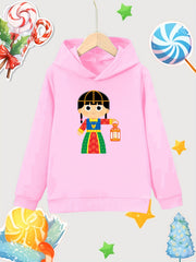 Girl Lantern Print Pullover Hoodie