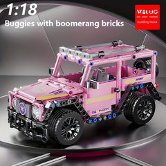 Building Block Car Kid Gift DIY Engineering Construction Toys