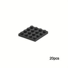20pcs MOC 3031 Thin Sheets 4 4 Plates Building Blocks Educational Toy