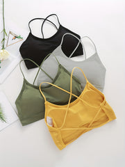 4pcs Teens Sports Bra No Steel Ring Soft Bralette