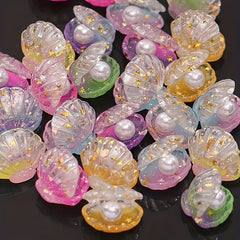 Colorful Shell Mini Toy Small Ornament Resin Simulation Pearl