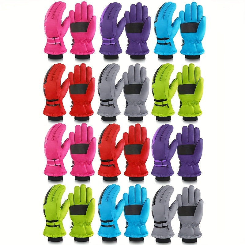 Winter Ski Gloves Warm Windproof Outdoor Sports Gloves Waterproof