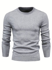 Men's Knitted Sweater Warm Crew Neck Pullover