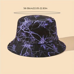 Men's Purple Lightning Bucket Hat