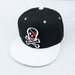 Skull Embroidery Hip Hop Cap Snapback Hat For Men