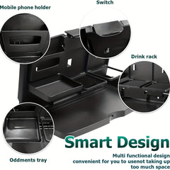 Multifunctional Car Back Seat Tray Table - Portable Foldable Desk