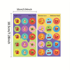 36pcs Scented Reward Stickers - 12 Fruity Scents - Christmas & Party Decoration