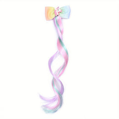 Unicorn Bowknot Decor Hair Clip for Party Performance