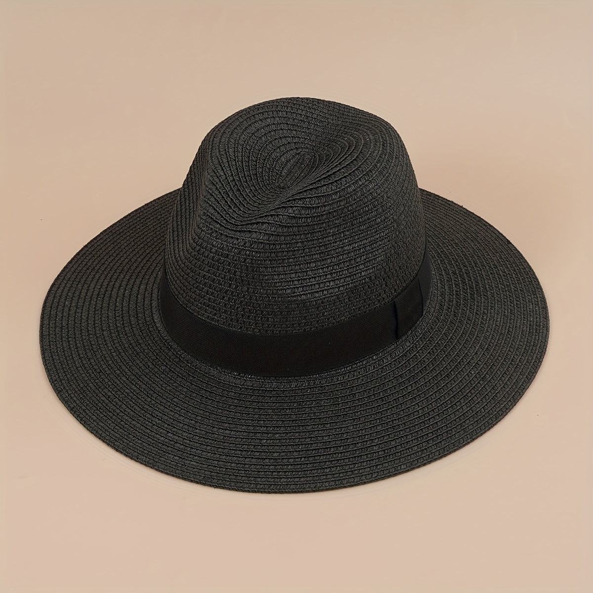 Men's Wide Brim Straw Fedora Jazz Hats