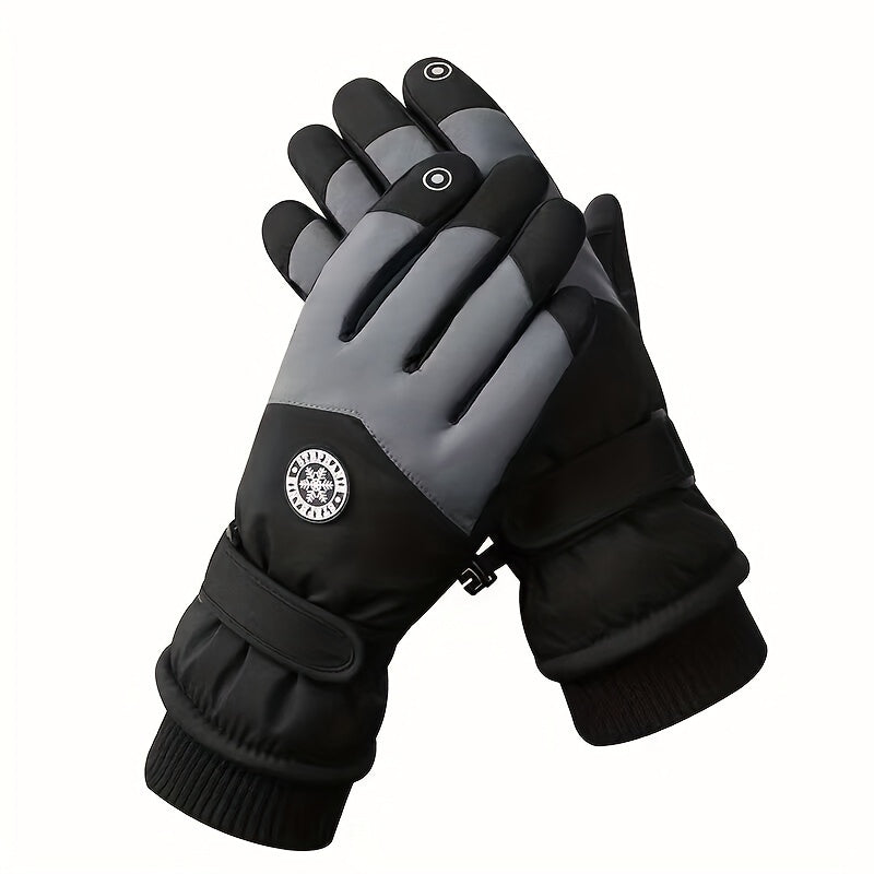 Winter Cycling Skiing Gloves Touch Screen Waterproof Windproof