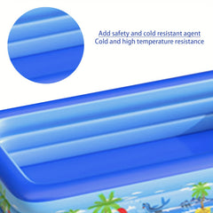 Large Inflatable Swimming Pool for 5-6 People