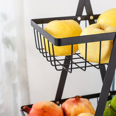 Double Layer Storage Basket for Kitchen, Living Room