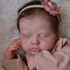 20in Full Body Silicone Reborn Toddler Girl Doll With 3D Skin Tone