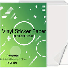 20 Sheets Waterproof Printable Vinyl Sticker Paper