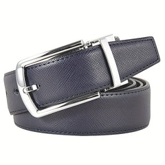 Men's Leather Business Belt Square Pin Buckle Waist Strap Belt