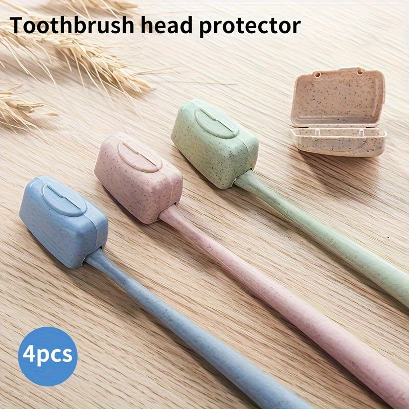 4pcs Toothbrush Heads Cover for Outdoor Travel