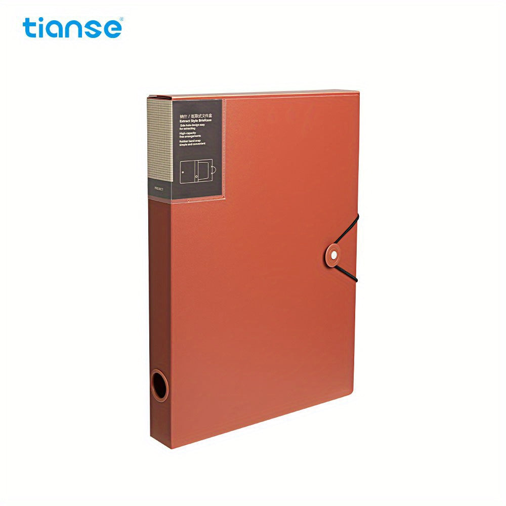 TIANSE A4 Storage File Cartridge Cover Plastic File Box Elastic Drawstring