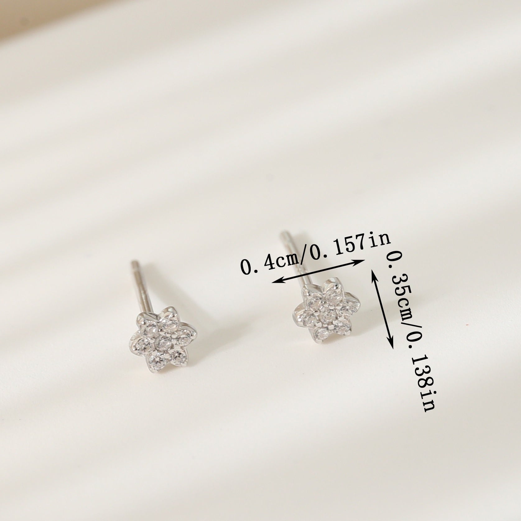 925 Silver Mini Hexagonal Star Stud Earrings for Girls