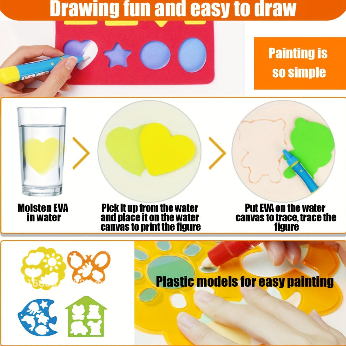 Water Doodle Mat Educational Kids Painting & Drawing Toy