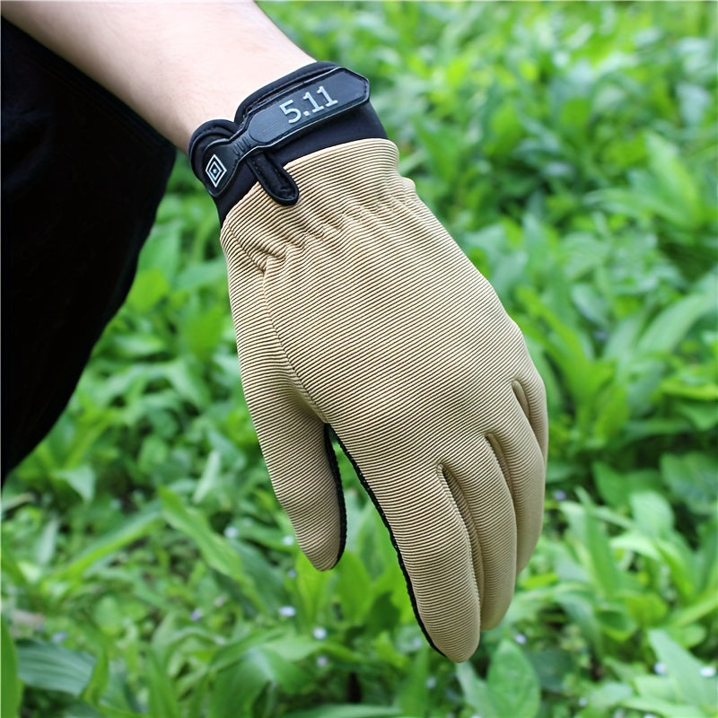 Men's Anti Slip Full Finger Gloves for Outdoor Sports