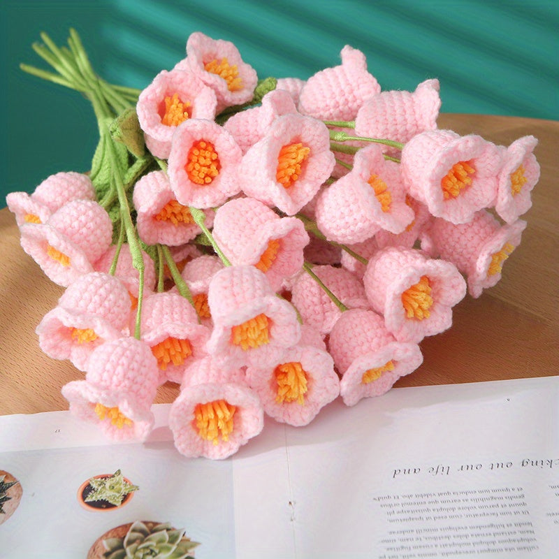 Crochet Wool Lily Of The Valley Flower Handicraft