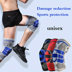 Sports Knee Pads with Silicone Protection for Meniscus Support