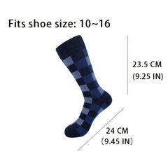 Men's Striped Mid-Calf Socks - Father's Birthday Gift
