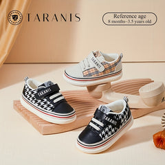TARANIS Plaid Print Skate Shoes for Infants