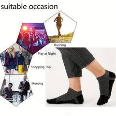 4 Pairs Toe Socks Ankle Cotton Low Cut Athletic Running Five