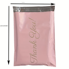 50pcs Printed Thankyou Express Bag Logistics Waterproof Packaging Bag