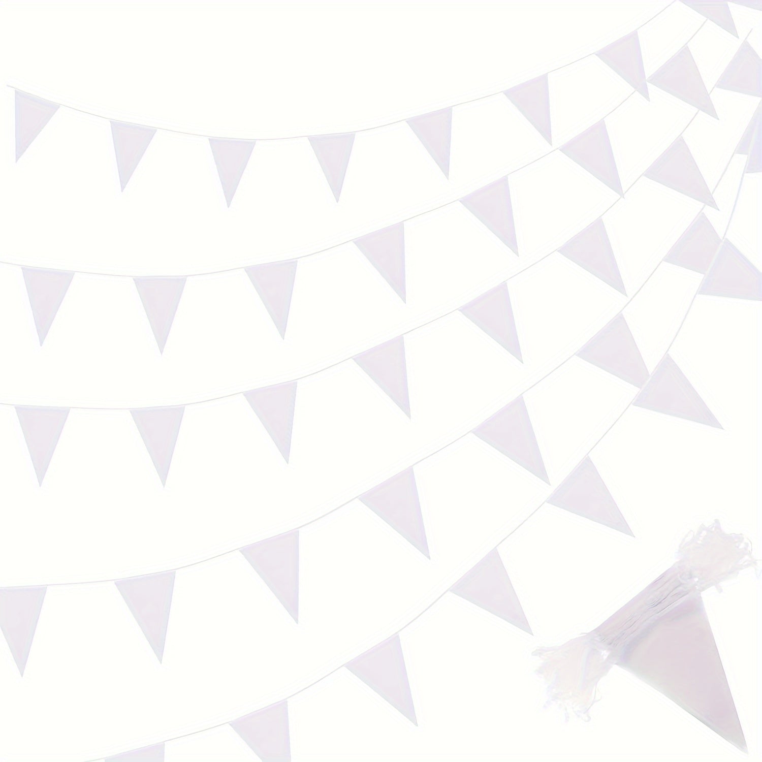 10m Triangle Banner 240 Lanyard DIY Bulk Garment