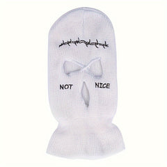 3 Hole Skiing Mask Knitted Balaclava Full Face Cover Winter Sports Mask