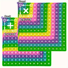 Silicone Math Toys 12x12 Front & 12 12 Back Educational Learning Tools