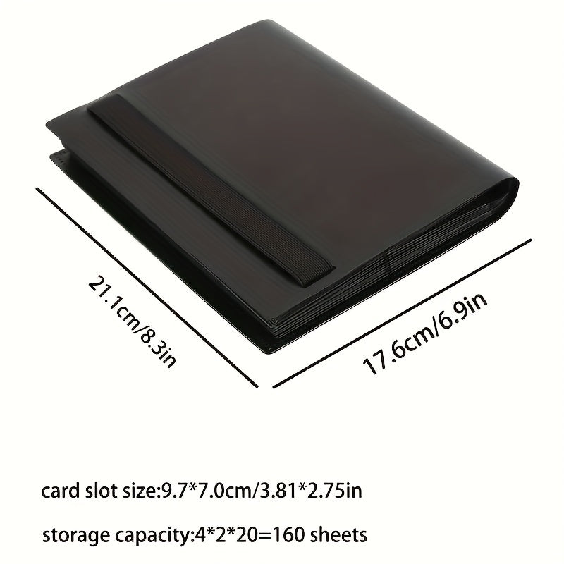 Large Capacity Double-sided Card Album Holder for 160 Game Cards